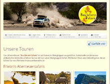 Tablet Screenshot of buschmann-safaris.de
